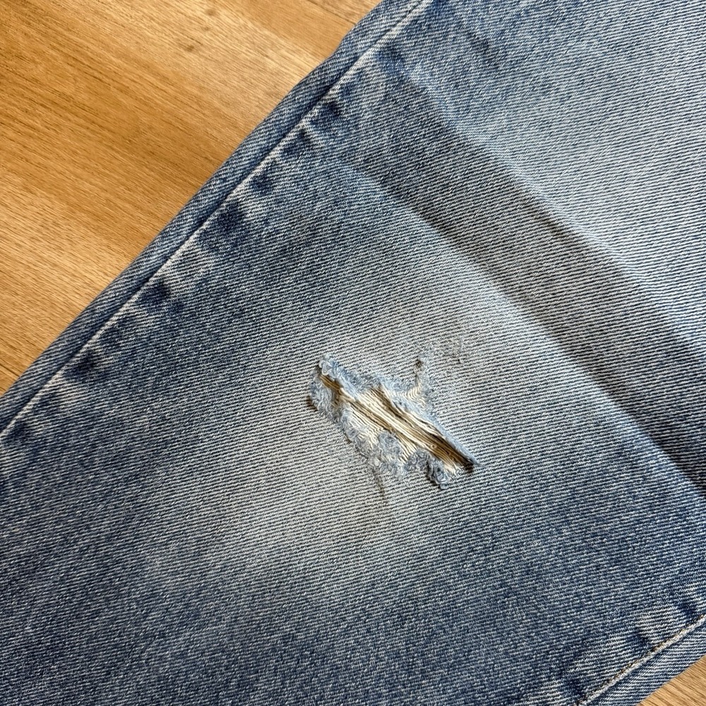 Vintage Diesel Saddle Jeans Men 28x31 Blue Loose Tapered Distressed Fade (Tag31) - Picture 6 of 13